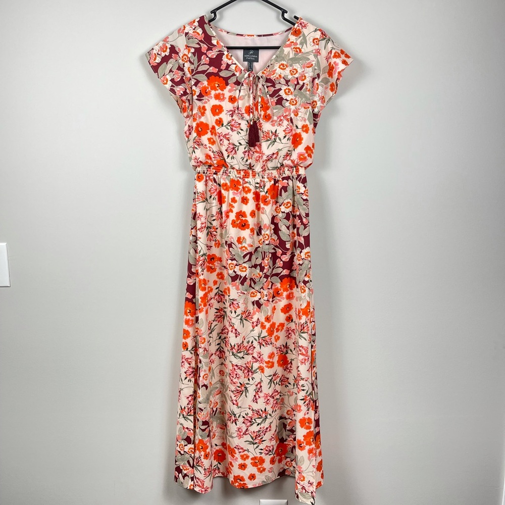 Adrianna Papell Floral Maxi Dress Size 4P